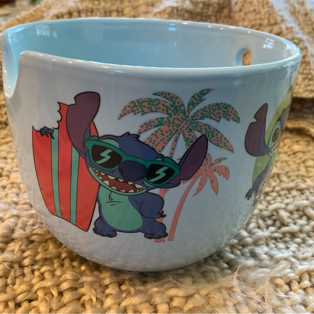 Disney Blue and Green Stitch Bowl